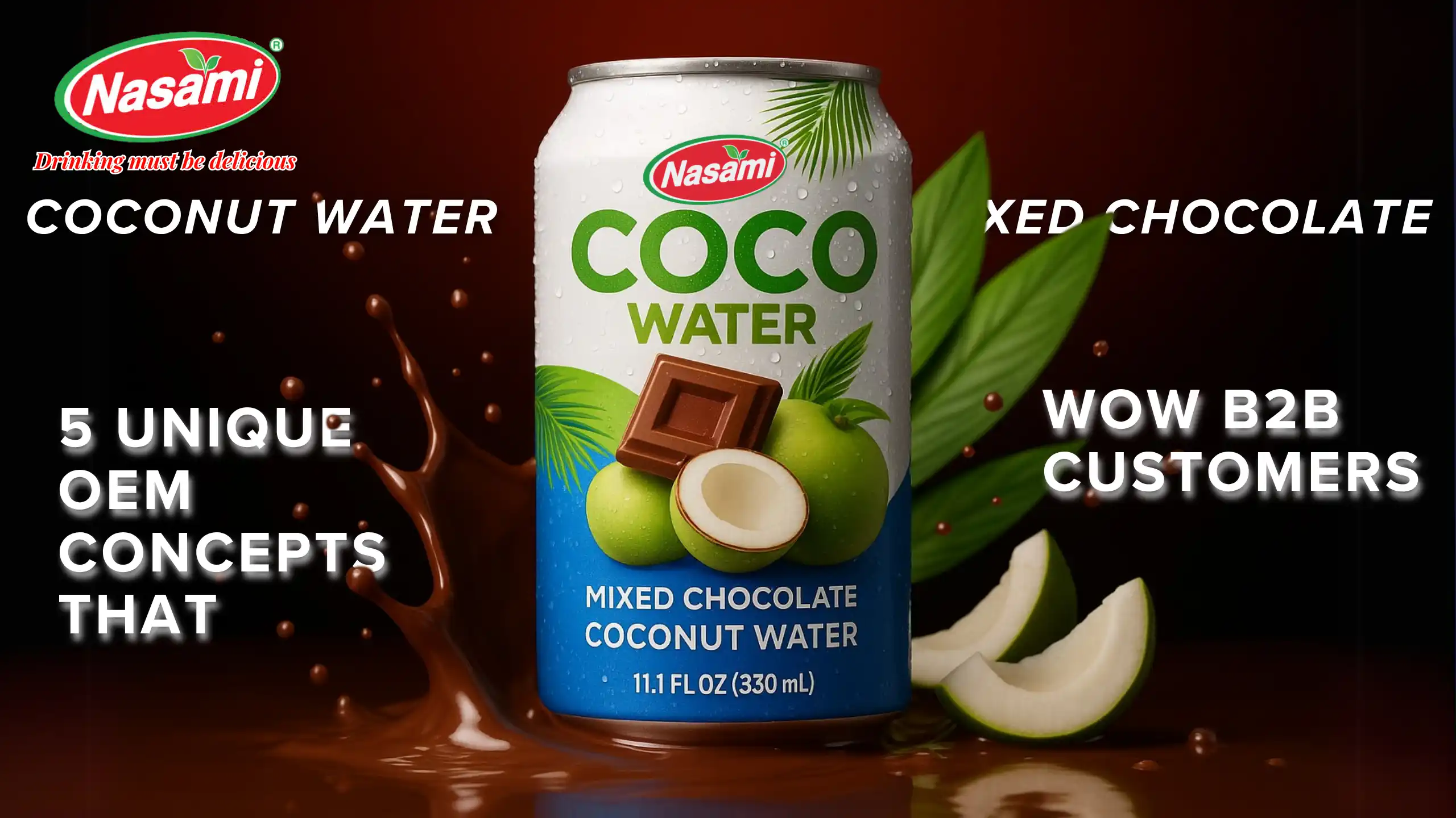 Coconut Water Mixed Chocolate – 5 Unique OEM Concepts That Wow B2B Customers
