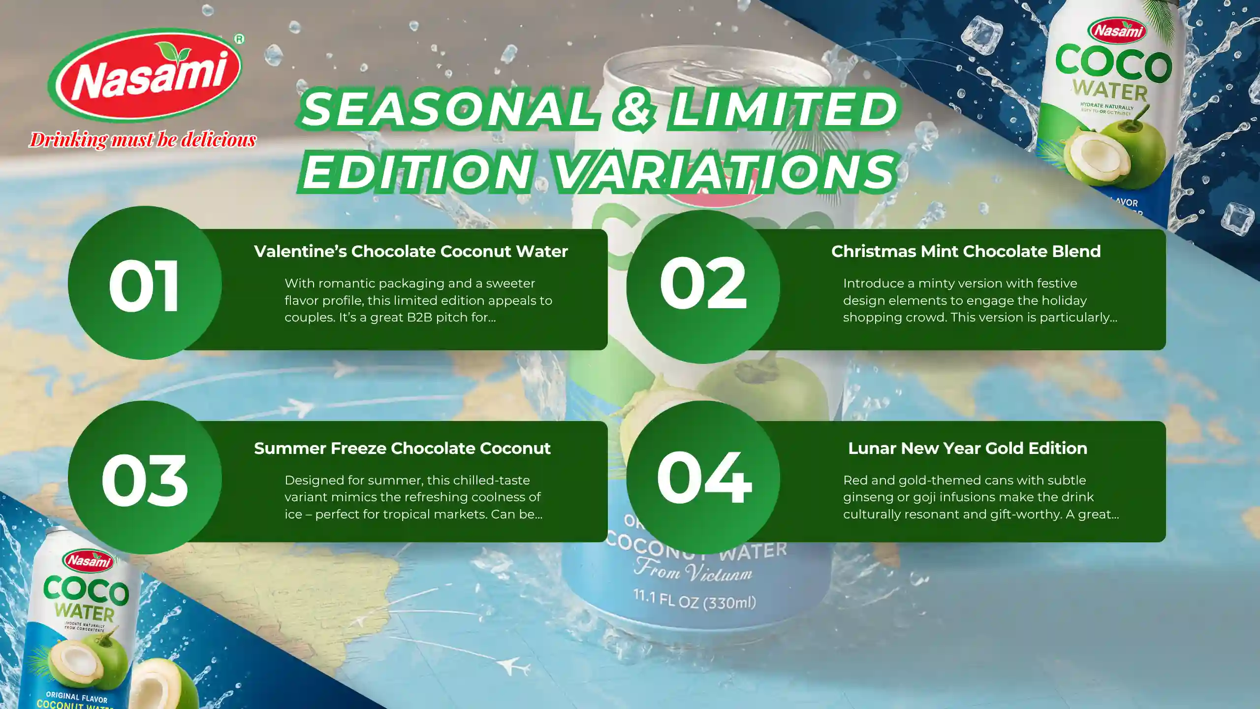 Coconut Water Mixed Chocolate – 5 Unique OEM Concepts That Wow B2B Customers 5 Seasonal & Limited Edition Variations