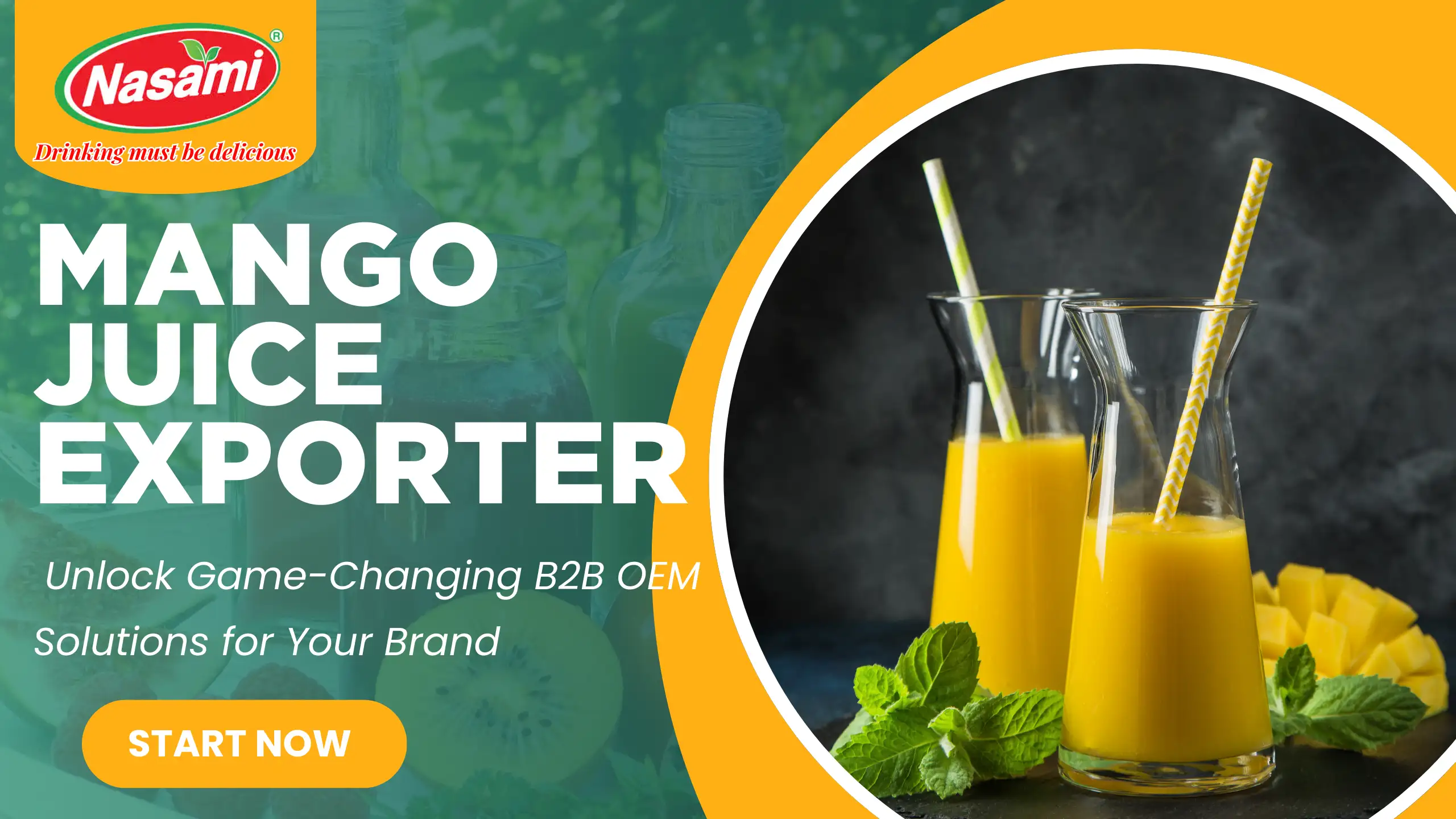 Mango Juice Exporter – Unlock Game-Changing B2B OEM Solutions for Your Brand