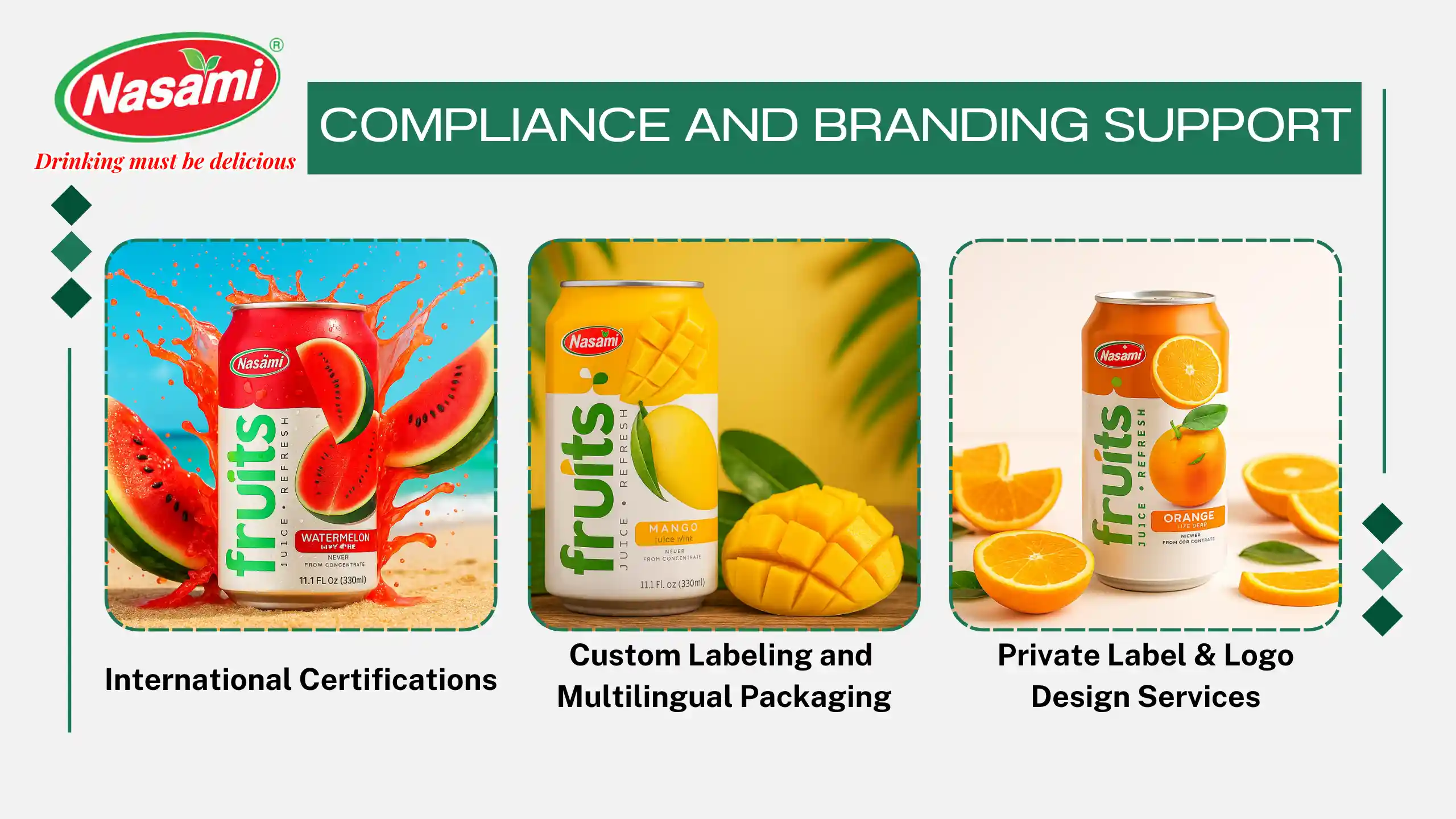Tropical Fruit Juice Blend – 5 Irresistible OEM Offers to Boost Your Brand Sales 5 Compliance and Branding Support