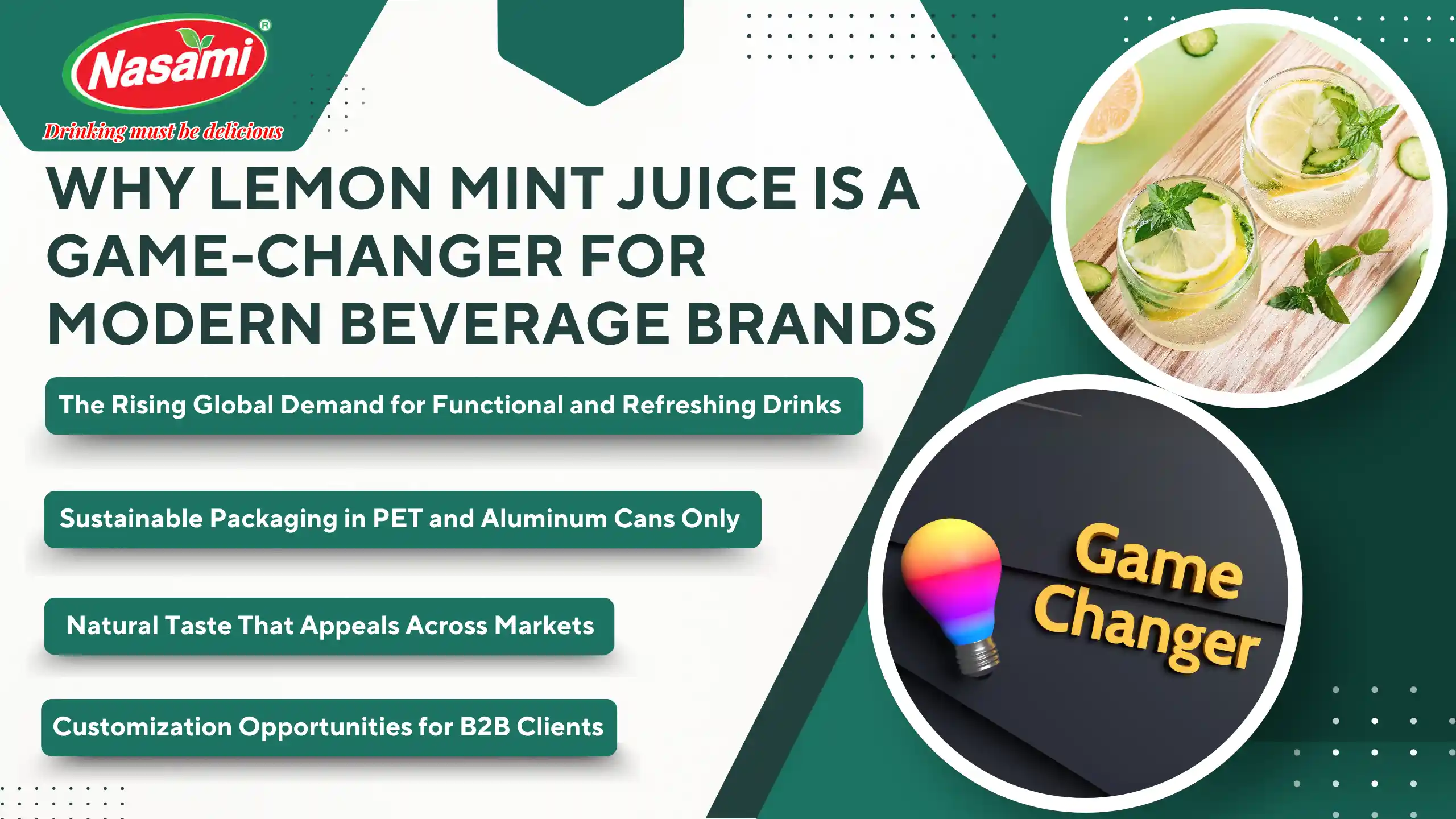 Lemon Mint Juice OEM – 5 Powerful Ways to Instantly Refresh 1 Why Lemon Mint Juice Is a Game-Changer for Modern Beverage Brands