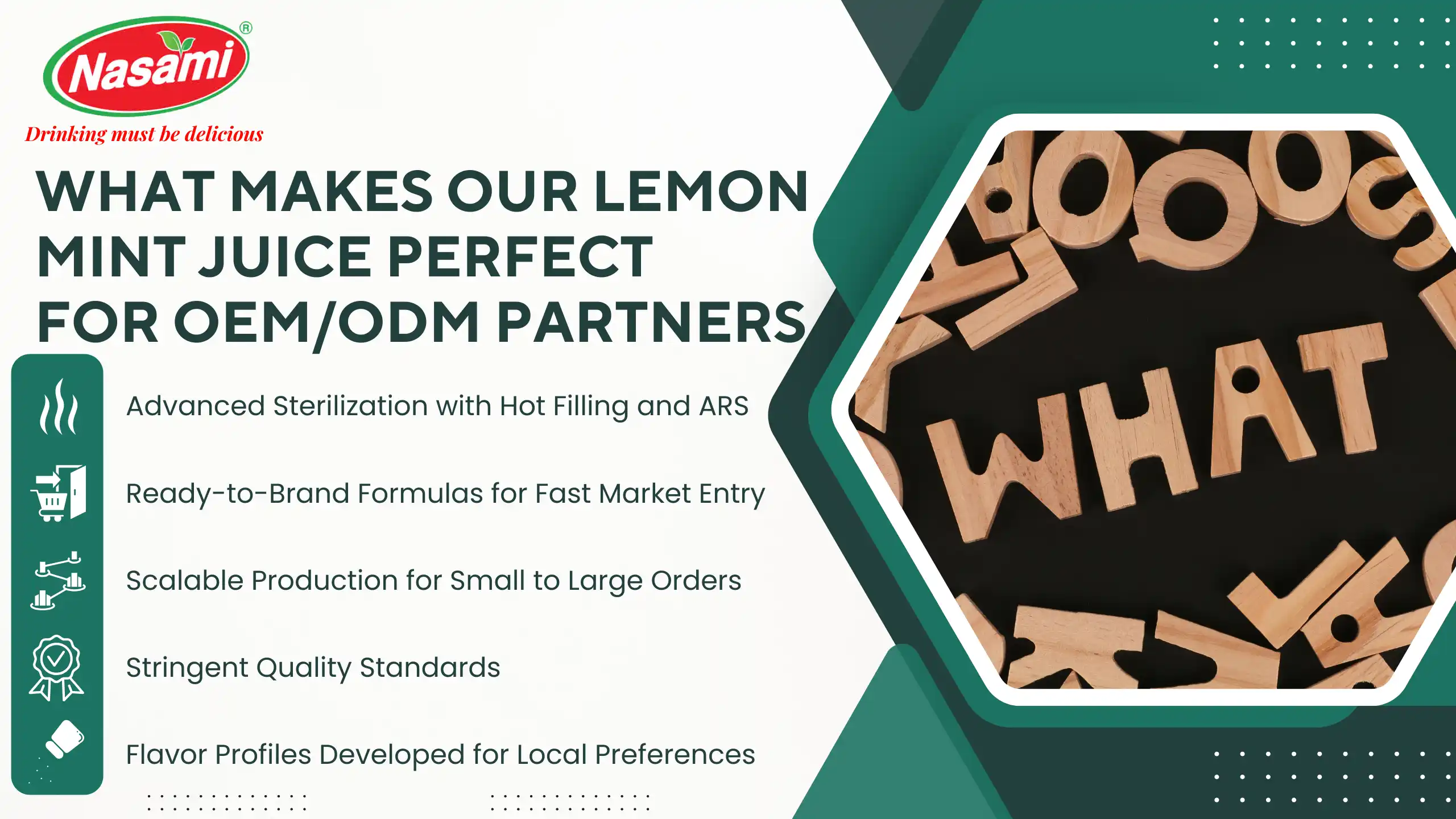 Lemon Mint Juice OEM – 5 Powerful Ways to Instantly Refresh 2 What Makes Our Lemon Mint Juice Perfect for OEM/ODM Partners.