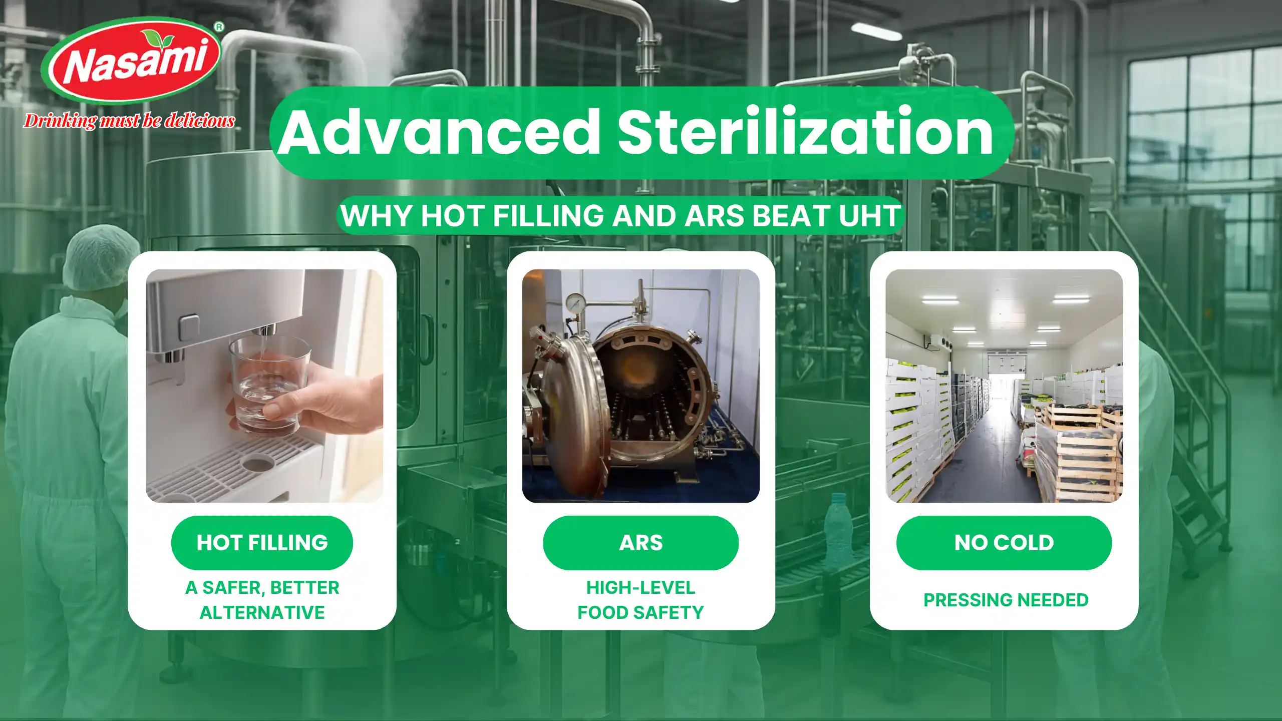 Apple and Carrot Juice – The Secret Behind Our B2B OEM Success 4 Advanced Sterilization: Why Hot Filling and ARS Beat UHT