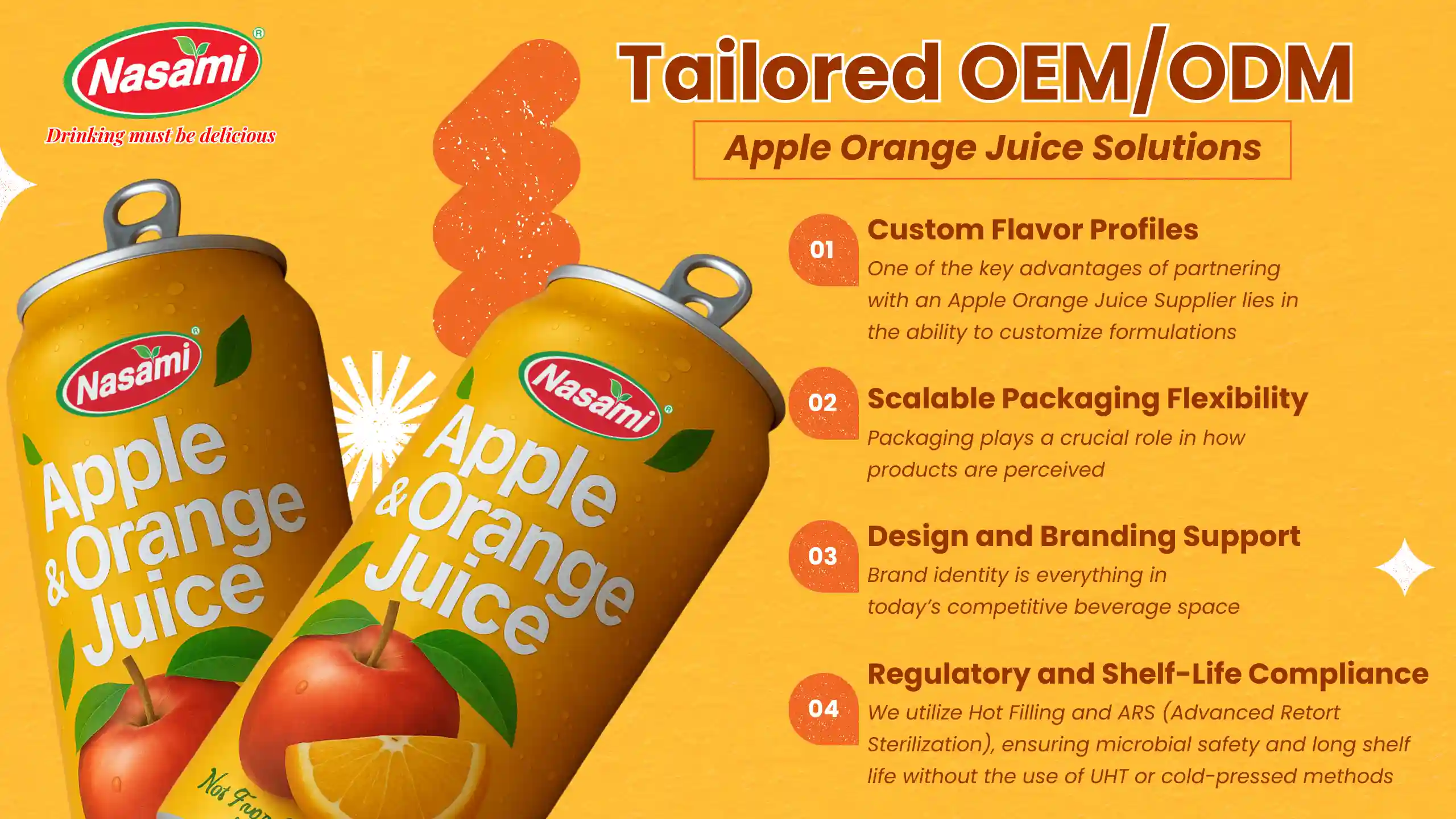 Apple Orange Juice Supplier – 6 Powerful Benefits for B2B... 2 Tailored OEM/ODM Apple Orange Juice Solutions