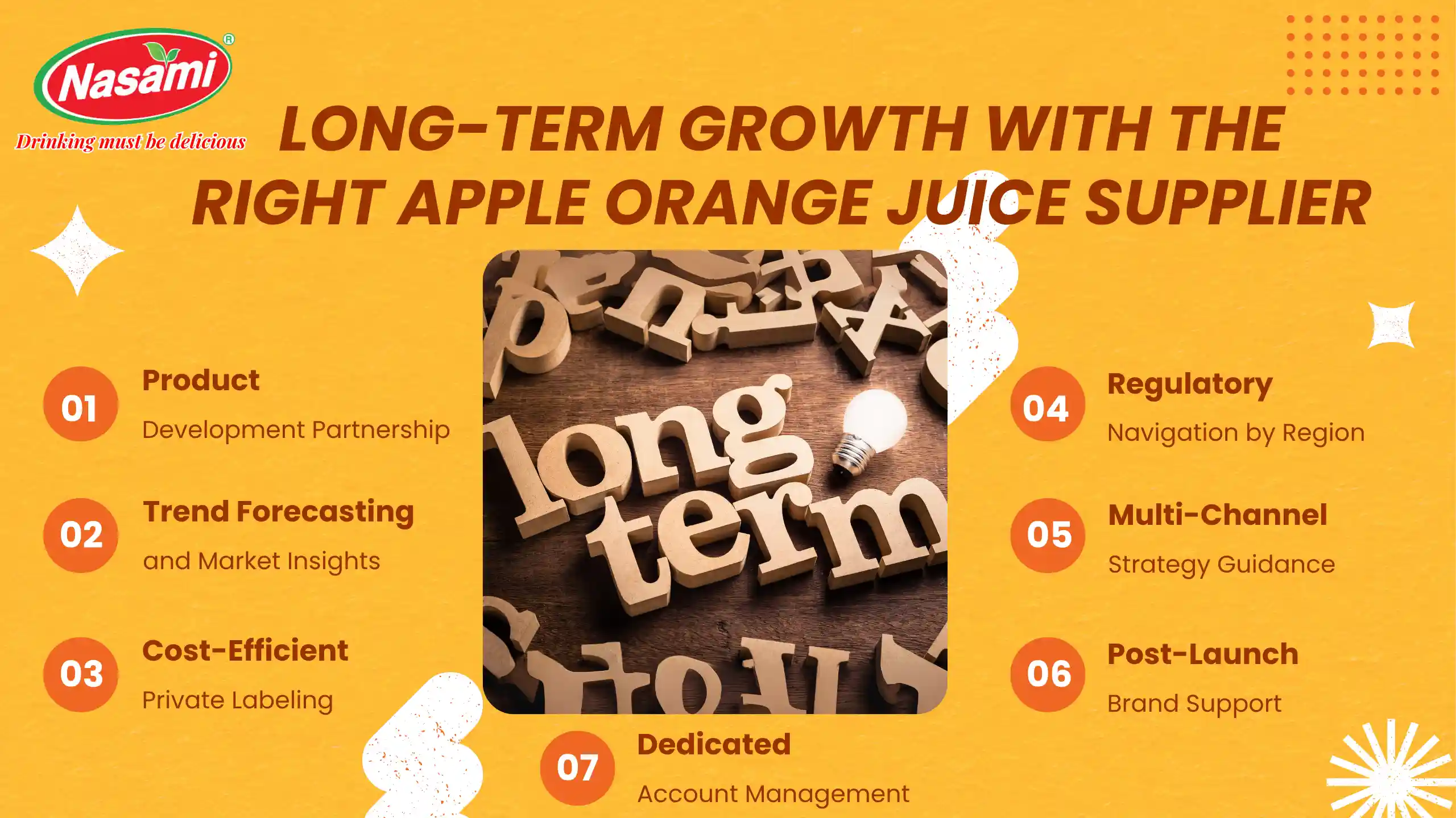 Apple Orange Juice Supplier – 6 Powerful Benefits for B2B... 5 Long-Term Growth with the Right Apple Orange Juice Supplier