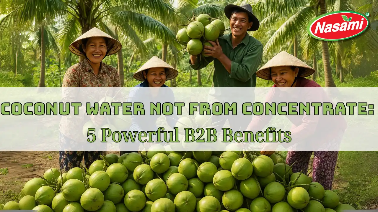 Coconut Water Not from Concentrate 5 Powerful B2B Benefits