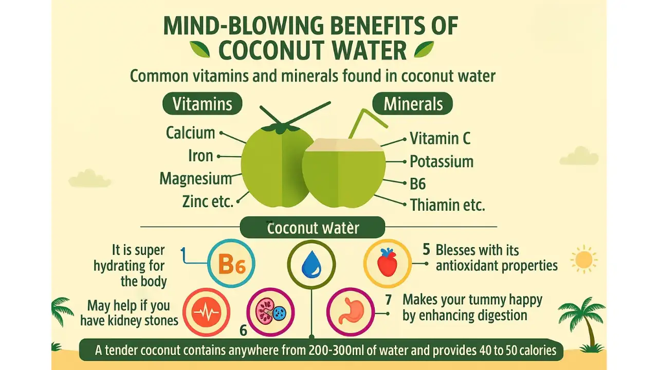 Young Coconut in Can: 5 Reasons Why It's the Best Beverage Choice 3 Coconut water rich in electrolytes, potassium, and magnesium for hydration