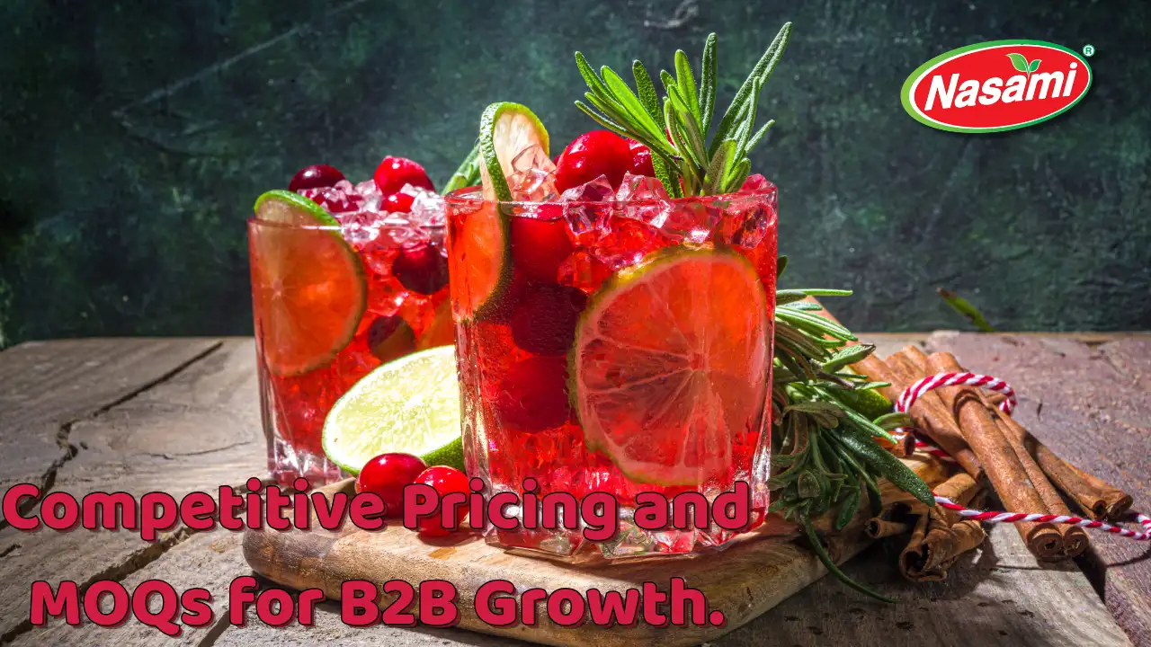 100 Pure Cranberry Juice: 7 Strong OEM Wins for B2B Market 6 Competitive Pricing and MOQs for B2B Growth.