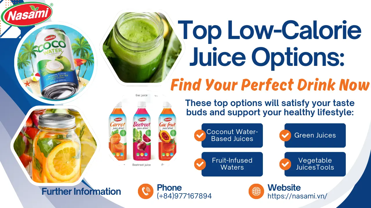 Craving low-calorie juice? Find your perfect drink now!