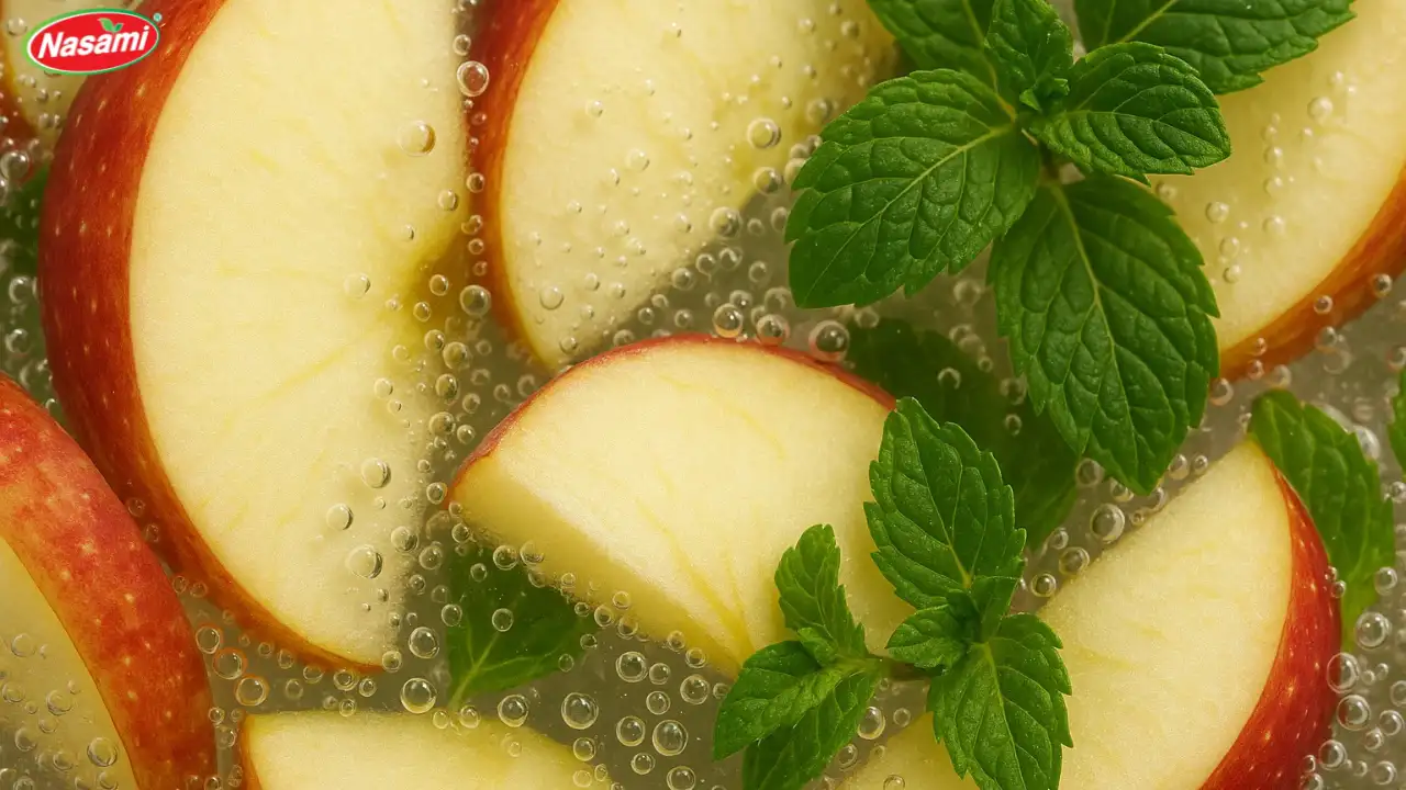 7 Best Healthy Sparkling Apple Beverage Picks to Try 2 Fresh apples and ingredients used in healthy sparkling apple beverages