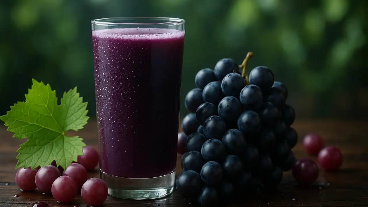 8 Incredible Reasons Why Black Grape Juice Is the Top Choice for Health 1 Fresh black grapes on the vine