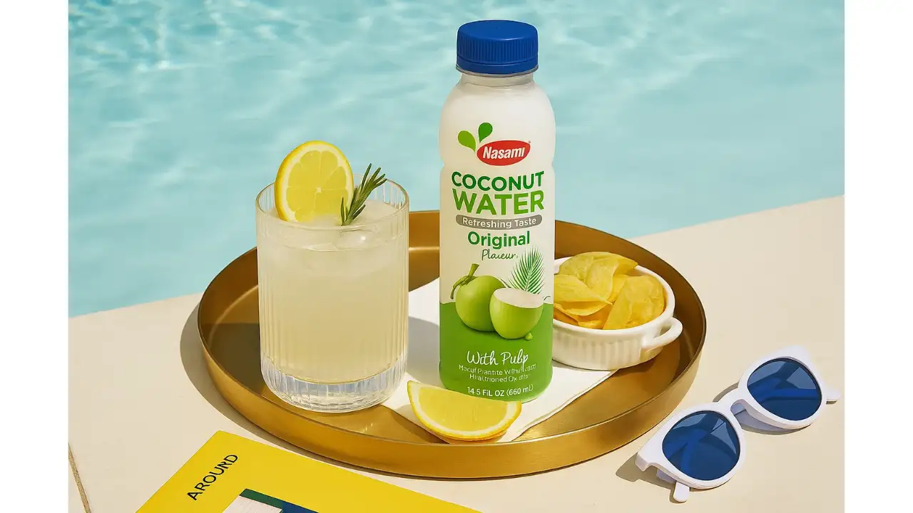 Young Coconut in Bottle: 7 Powerful Reasons to Choose It 9 Fresh young coconut water in bottle from the bottle poured into a glass, offering pure hydration