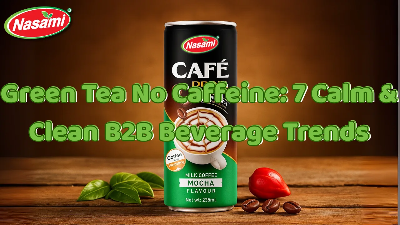 Green Tea No Caffeine 7 Calm & Clean B2B Beverage Trends