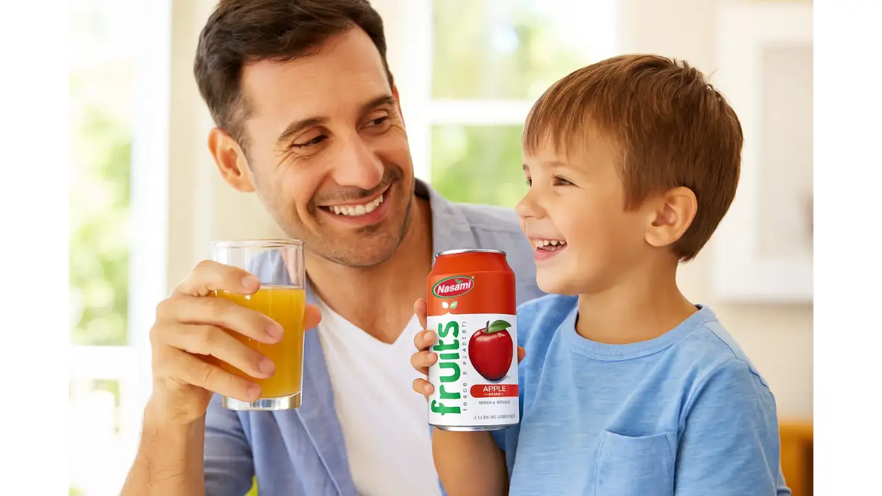 3 Reasons Why Organic Apple Juice Not From Concentrate Is Superior 3 Happy person enjoying a glass of Nasami organic apple juice.
