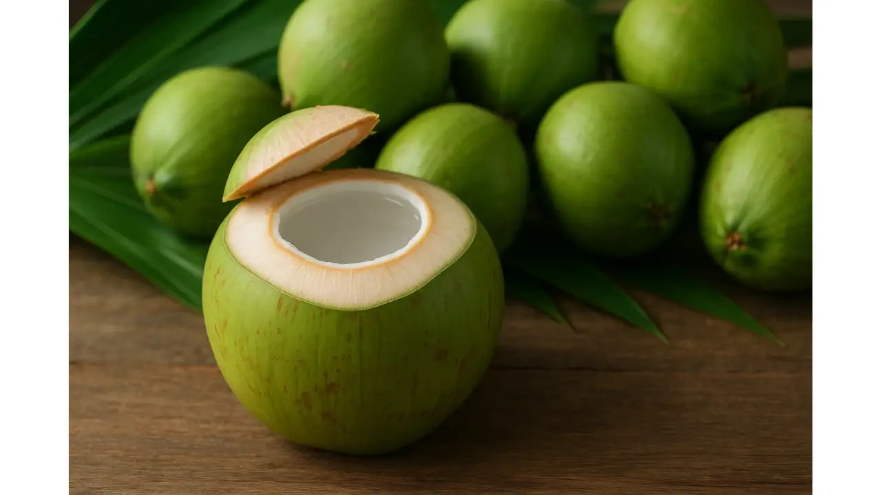 Young Coconut in Can: 5 Reasons Why It's the Best Beverage Choice 2 Fresh young coconut harvested for pure coconut water