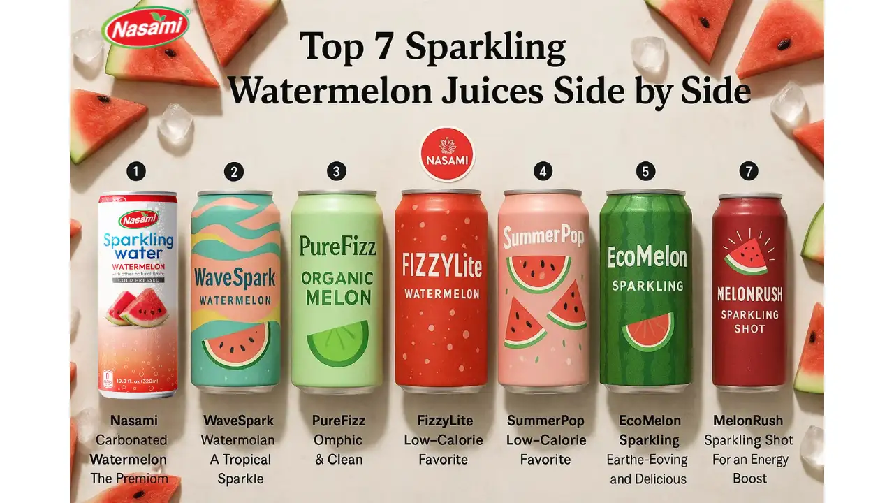 Carbonated Watermelon Juice: 7 Irresistible Picks to Try 2 NASAMI TOP 7 SPARKLING WATERMELON JUICE