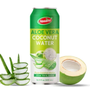 Pure Coconut Water Mixed With Aloe Vera Juice 500ml Can