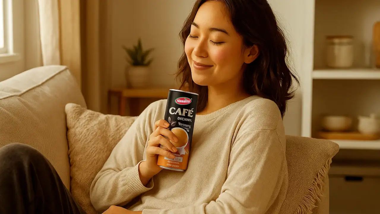 8 Surprising Facts About Coffee With No Caffeine Drinks 6 Relaxed person smiling while drinking coffee with no caffeine