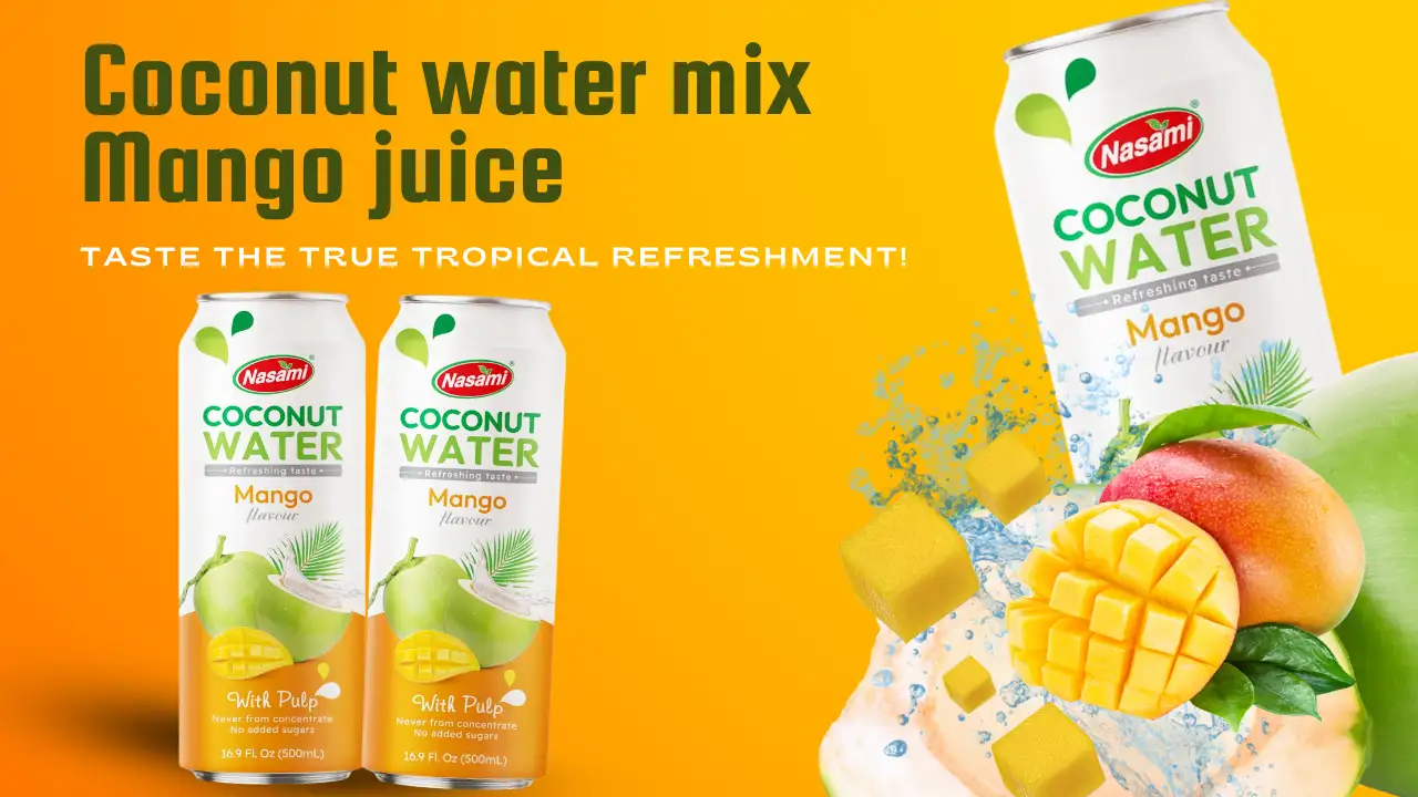 coconut water mix mango juice