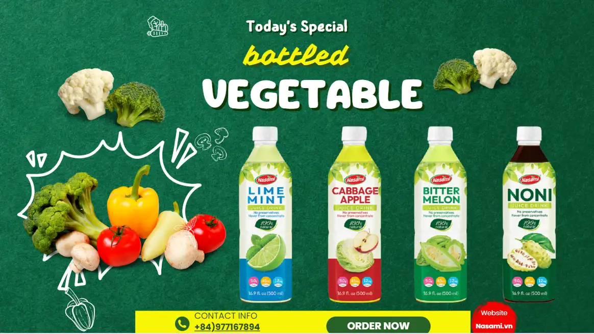 Vegetable Juice Not from Concentrate: Best B2B Supply Deal 3 bottled vegetable juice not from concentrate