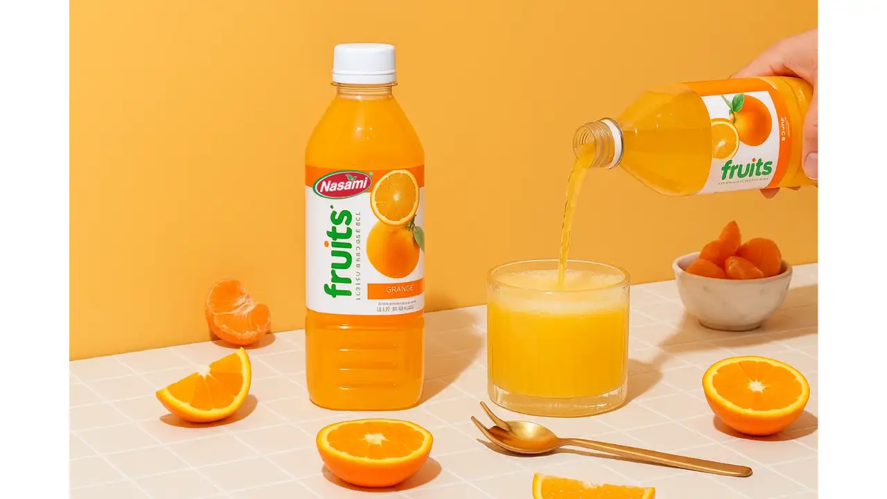 pouring healthiest orange juice to buy