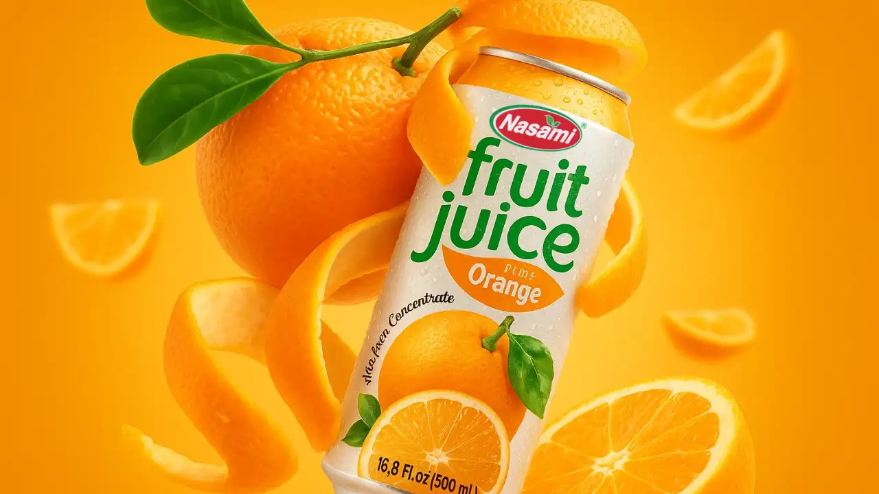 real orange fruit juice