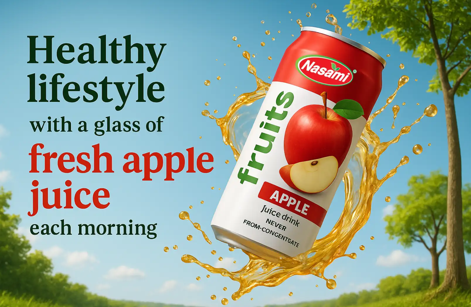 Drinking Apple Juice Daily - 11 Surprising Benefits 3 Healthy lifestyle with a glass of fresh apple juice each morning