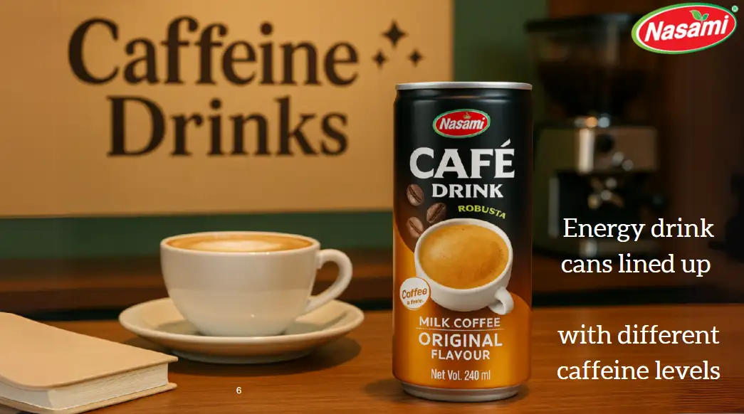 Caffein Drinks: 11 Surprising Truths You Shouldn’t Ignore 2 Energy drink cans lined up with different caffeine levels