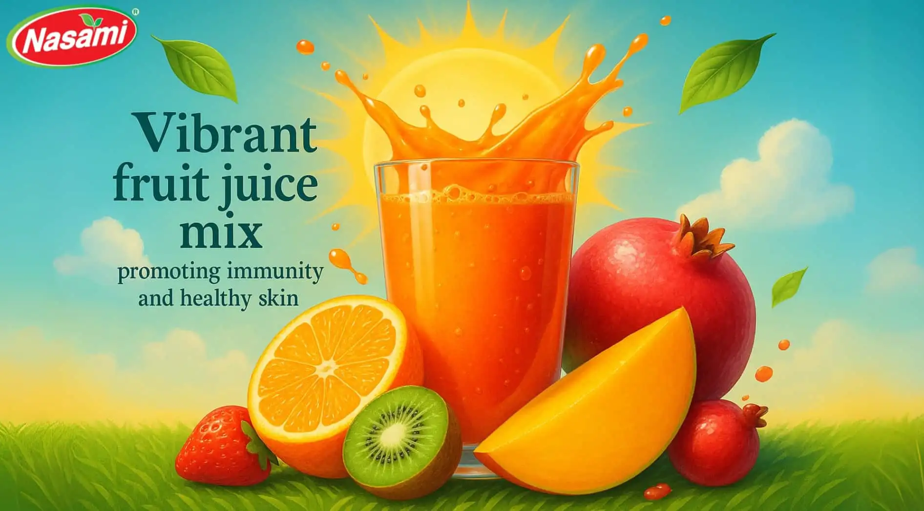 Antioxidant Fruit Juice Blend: 7 Powerful Health Benefits 2 Vibrant fruit juice mix promoting immunity and healthy skin