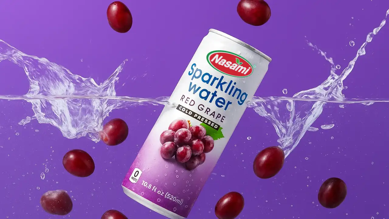 sparkling red grape juice