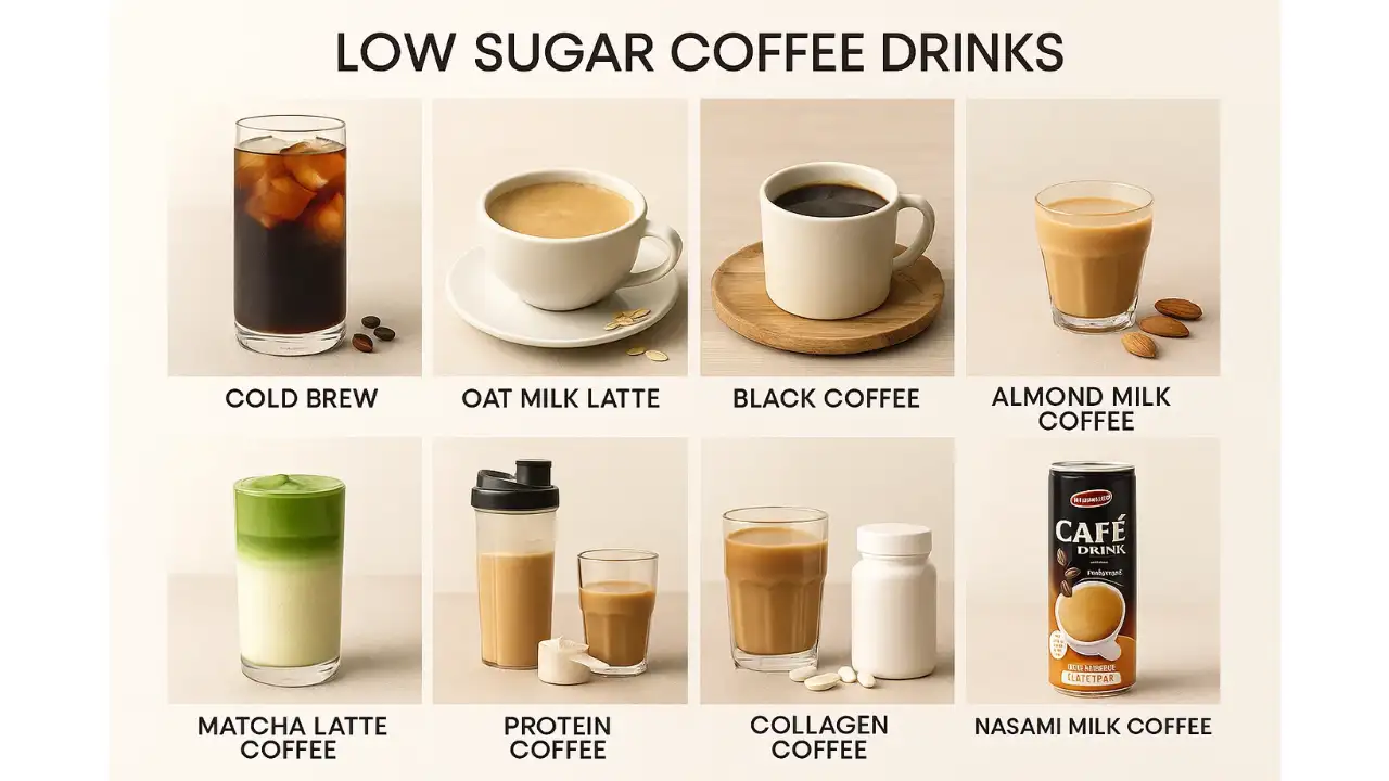 Top 8 Low Sugar Coffee Drink Ideas for Healthier Energy 2 variety type of low sugar coffee drink